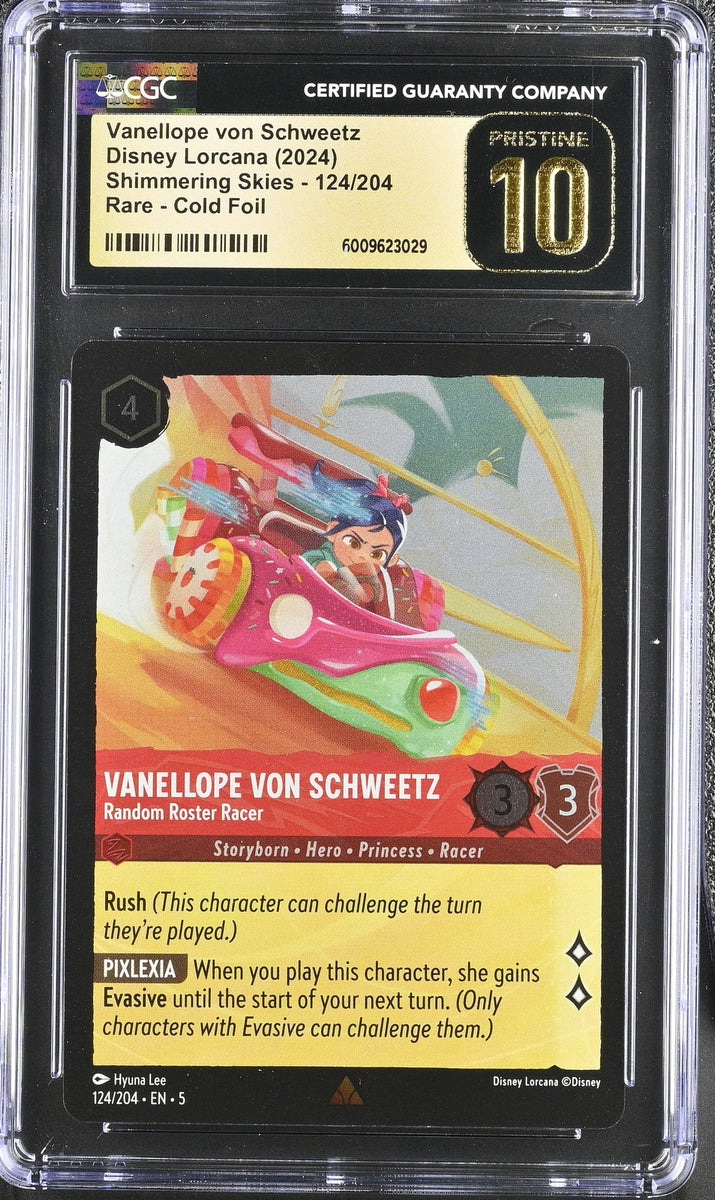 CGC Pristine 10 Lorcana Rare Vanellope Von Schweetz Random Roster Race –  Martins Collectables