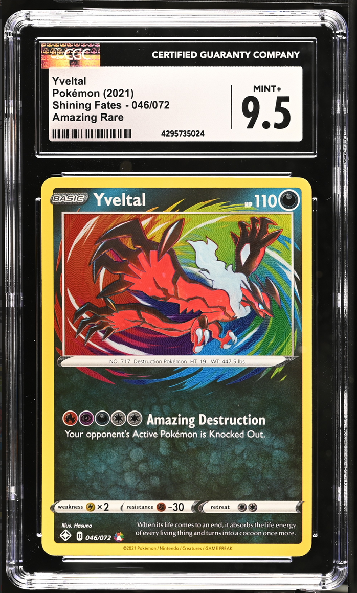 Pokémon Yveltal 046/072 Shining Fates Amazing Rare