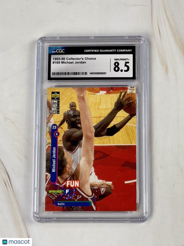 Michael Jordan 1995-96 Upper Deck Collector's Choice Fun Facts CSG 8.5 Mint Plus