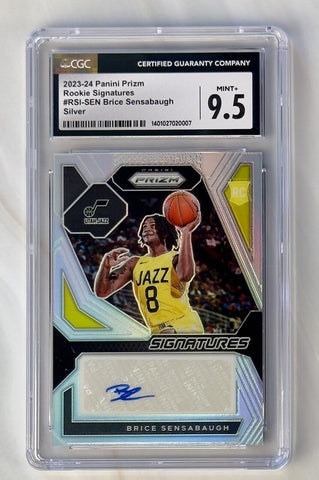 2023-24 Panini Prizm BRICE SENSABAUGH Rookie Signatures SILVER CGC 9.5 MINT+