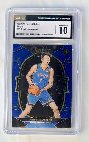 2022-23 Panini Select Retail  Base Concourse RC OKC THUNDER CGC 10 GEM MINT
