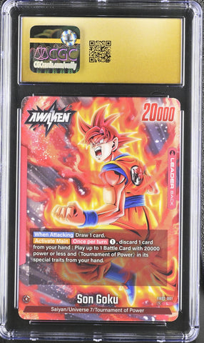 Dragon Ball Super Fusion World #FB02-001 Son Goku CGC Pristine 10 Martins Collectables Dragon Ball Super Fusion World #FB02-001 Son Goku CGC Pristine 10 Martins Collectables