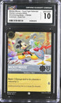 CGC 10 Gem Mint Lorcana Shimmering Common Foil Mickey Mouse Food Fight Defender