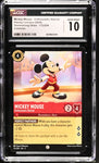 CGC 10 Gem Mint  Disney Lorcana Shimmering Skies Mickey Mouse FOIL Dancer