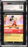 CGC 10 Gem Mint  Disney Lorcana Shimmering Skies Mickey Mouse FOIL Dancer