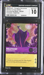 CGC 10 Lorcana Shimmering Skies Common Maleficent Vengeful Sorceress Foil 54/204
