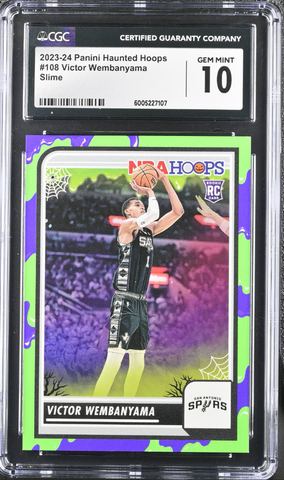 Basketball 2023-24 Panini Haunted Hoops 108 Victor Wembanyama Gem Mint 10