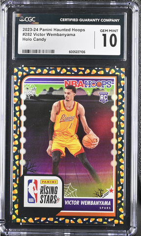 Basketball 2023-24 Panini Haunted Hoops 282 Victor Wembanyama Gem Mint 10