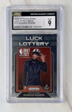2022-23 Panini Prizm Luck of the Lottery #10 Shaedon Sharpe CGC 9 MINT