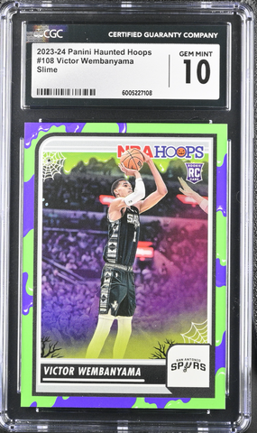 Basketball 2023-24 Panini Haunted Hoops 108 Victor Wembanyama GemMint 10