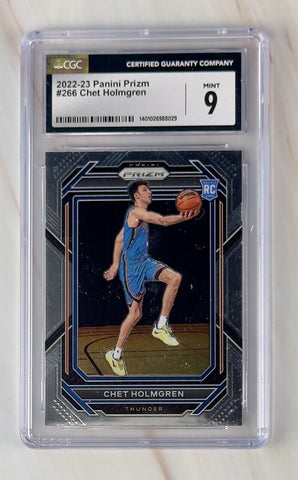 2022-23 Panini Prizm#266 Chet Holmgren RC CGC 9 MINT