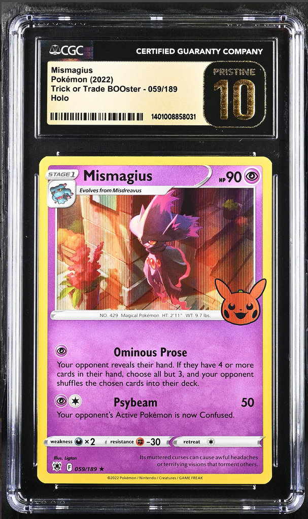 Pokmon Mismagius 059/189 Trick or Trade BOOster Holo (Pumpkin Stamp) Martins Collectables Pokmon Mismagius 059/189 Trick or Trade BOOster Holo (Pumpkin Stamp) Martins Collectables