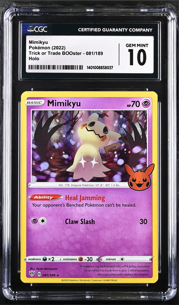 Pokémon Mimikyu 081/189 Trick or Trade BOOster Holo (Pumpkin Stamp)
