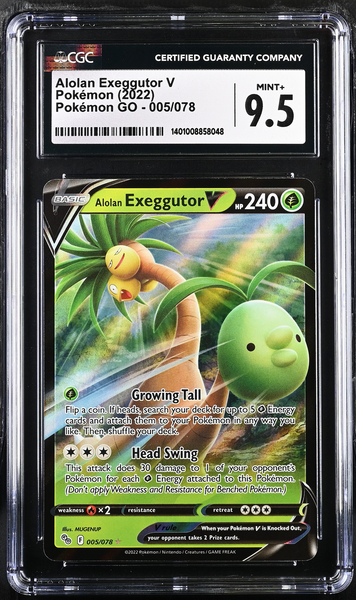 alolan exeggutor v pokemon card Pokmon TCG Alolan Exeggutor V (Full Art) Pokemon GO 071/078 Holo Ultra Rare