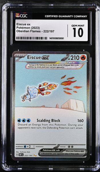 Pokémon Eiscue ex 222/197 Obsidian Flames - OBF EN