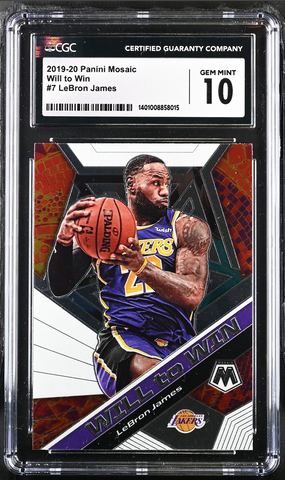 Basketball 2019-20 Panini Mosaic Will to Win 7 LeBron James