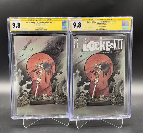 Locke and Key: In Pale Battalions GO #1 Peach Momoko Virgin Variant Set CGC SS 9.8