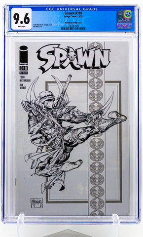 Spawn #310 Todd McFarlane Ninja Spawn Sketch CGC 9.6