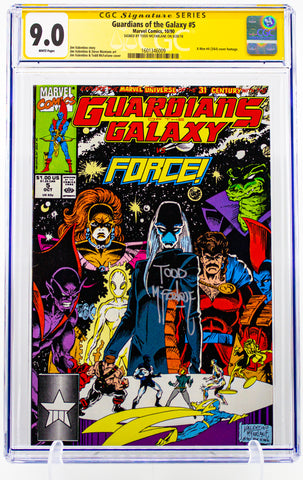 Guardians of the Galaxy #5 CGC SS 9.0 Todd McFarlane Cover